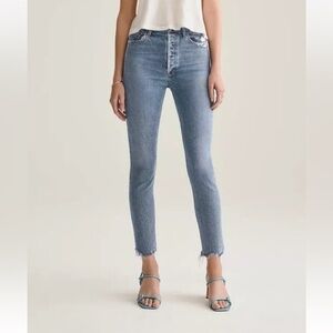 AGOLDE 29 Nico High-Rise Slim Fit Jeans in Rooted